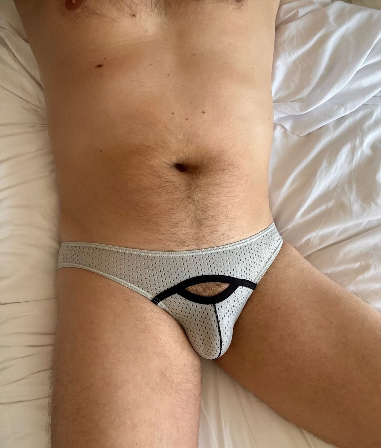 Customer photo review of 6 Pack Men’s Sexy Hollow Out Bikinis