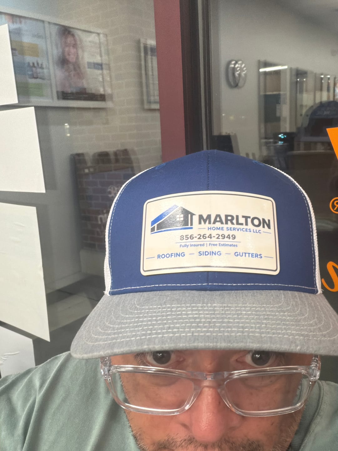 Customer photo review of Custom Camo Full Color Patch Hats