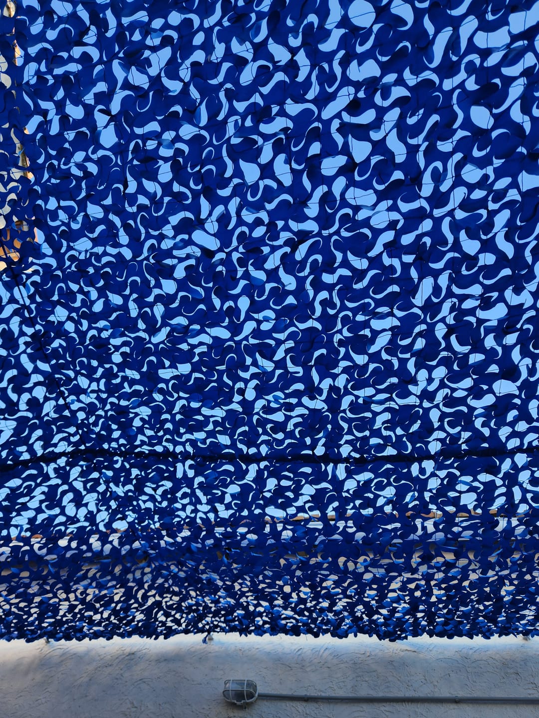 Customer photo review of Filet de camouflage renforcé bleu