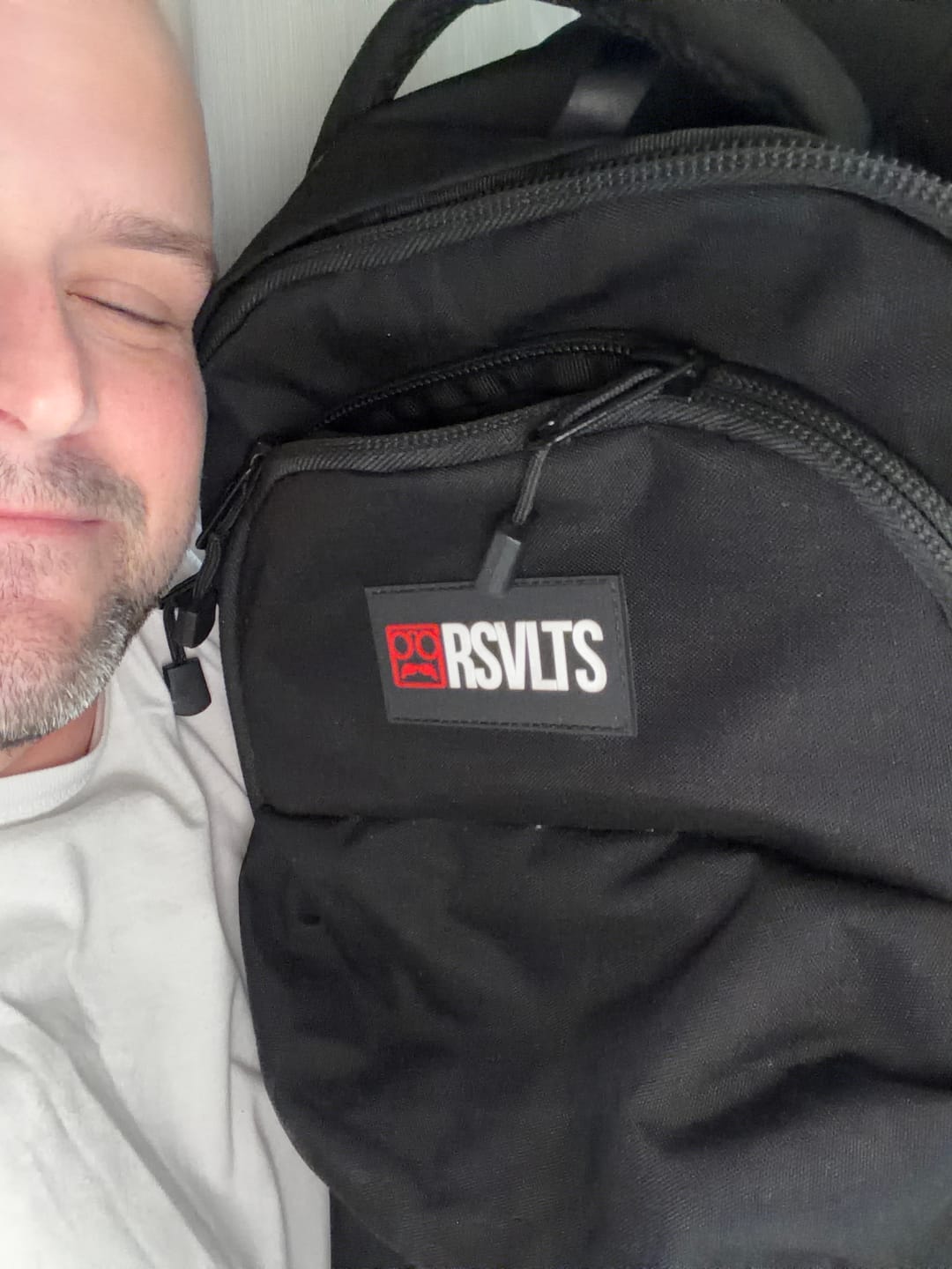 Customer photo review of RSVLTS Black Backpack V1