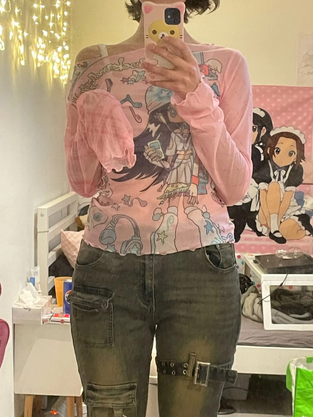 Customer photo review of V-neck Ribbed Knit Top