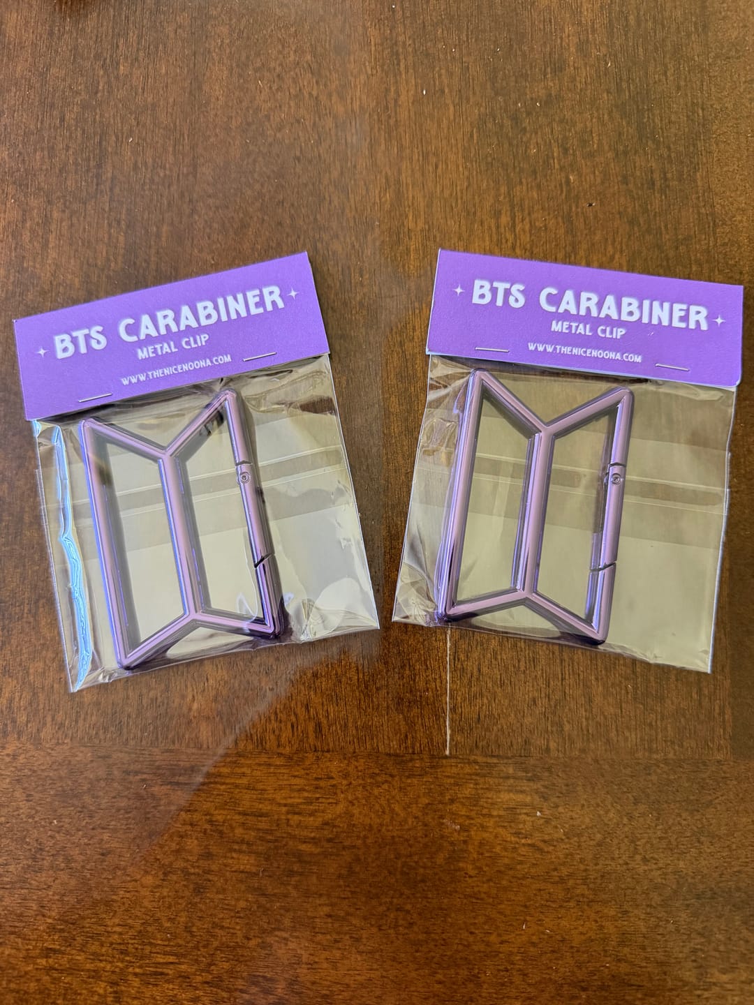 Customer photo review of BTS Bora Metal Carabiner Keychain Clip