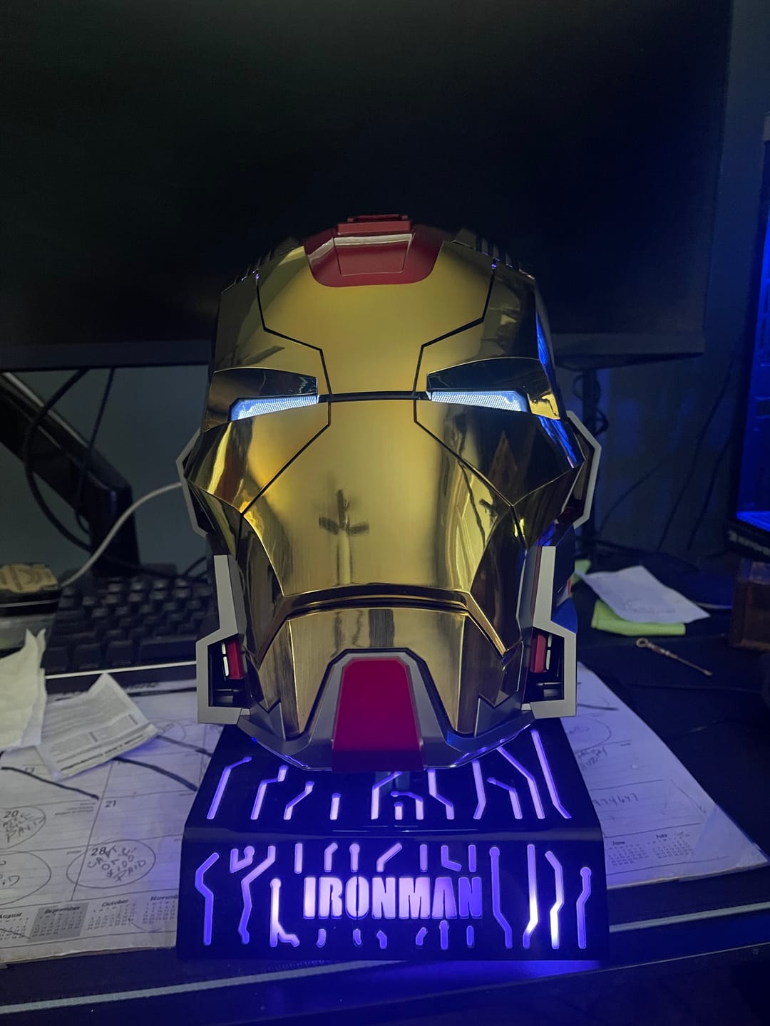 Customer photo review of US | MK5 Iron Man Helmet & Mask That Opens on Command | Black & Silver | Gift for Fans
