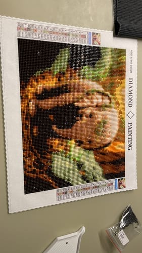 Customer photo review of Little elephant in the forest | Diamond Painting Kit