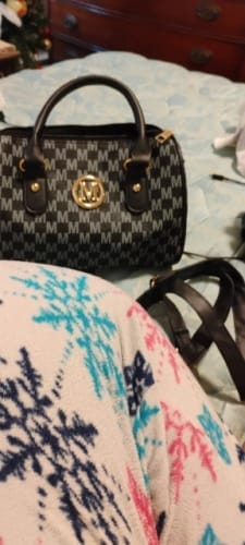 Customer photo review of Monogram Barrel Handbag Apparel