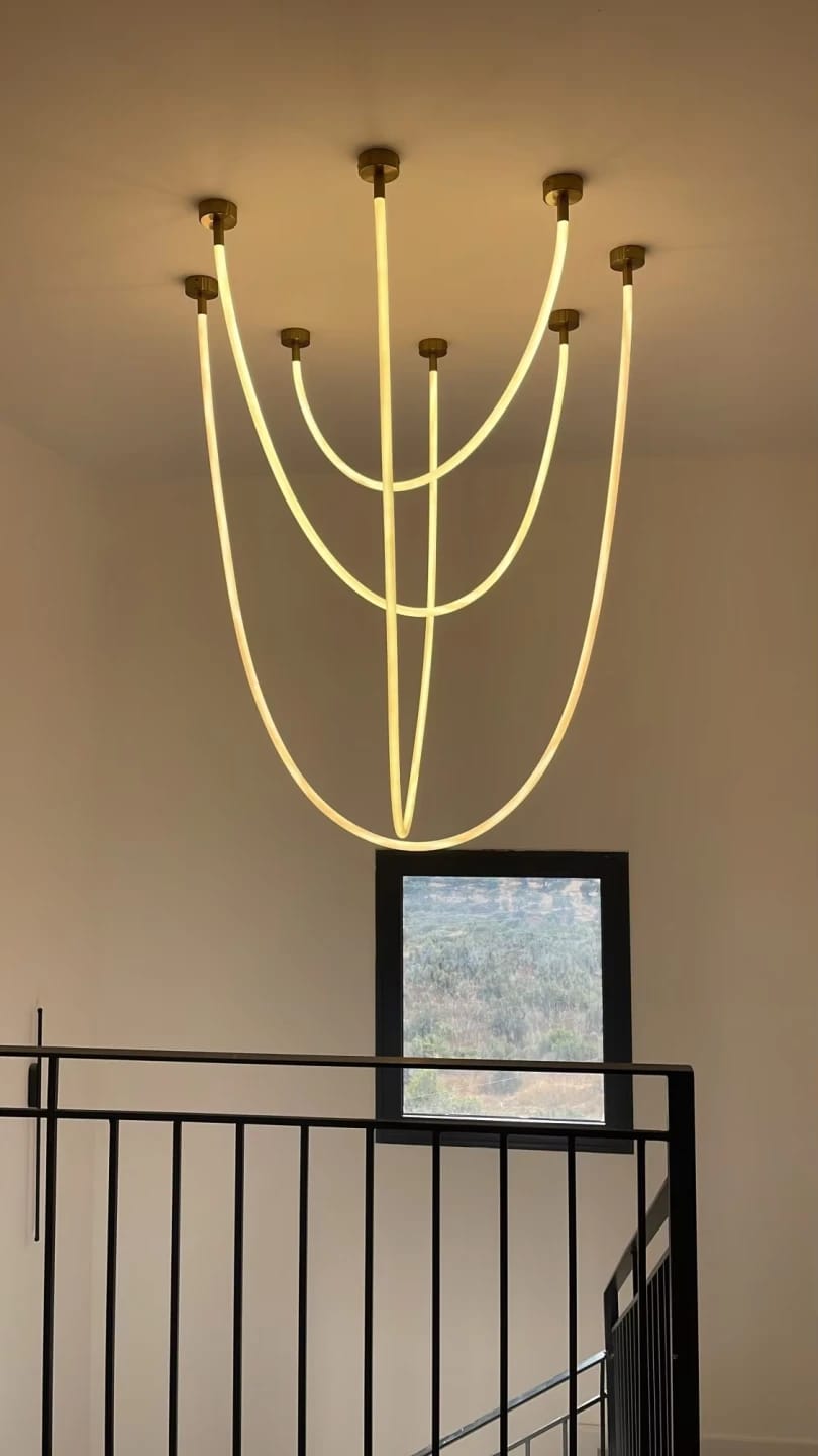 Customer photo review of Neon Rope Ceiling Light for Living Room, LED Tube, 100 to 300 cm