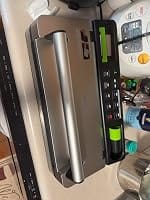 Customer photo review of 98kPa Smart Vacuum Sealer with FreshTrack Label Printing & Food Management App, Dual-Pump Food Sealer with Double Heat Seal, Extra Moist Mode for Meal Prep, Sous Vide & Freezer, VSP801, Silver