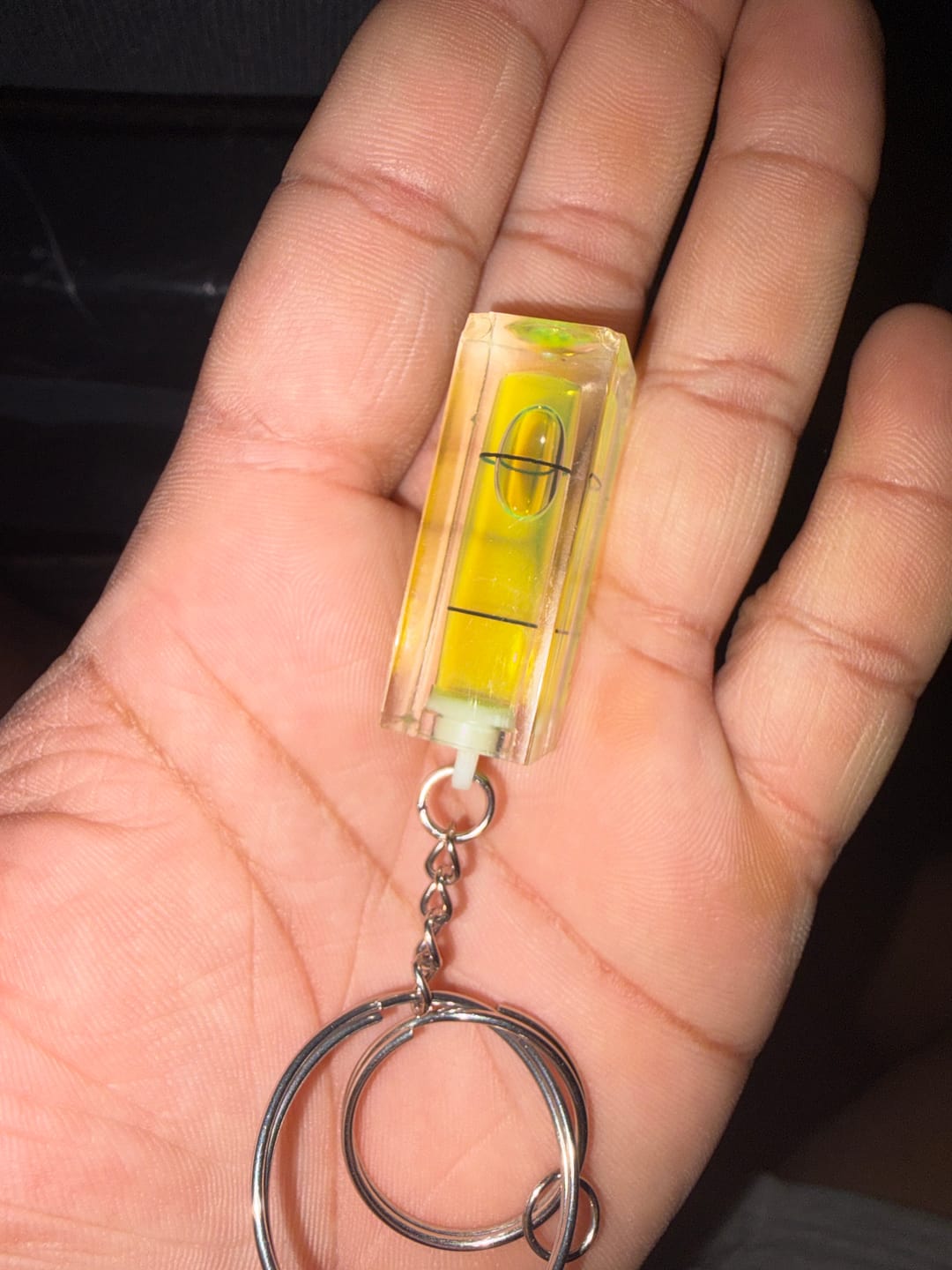 Customer photo review of HANDY LEVEL KEYCHAIN