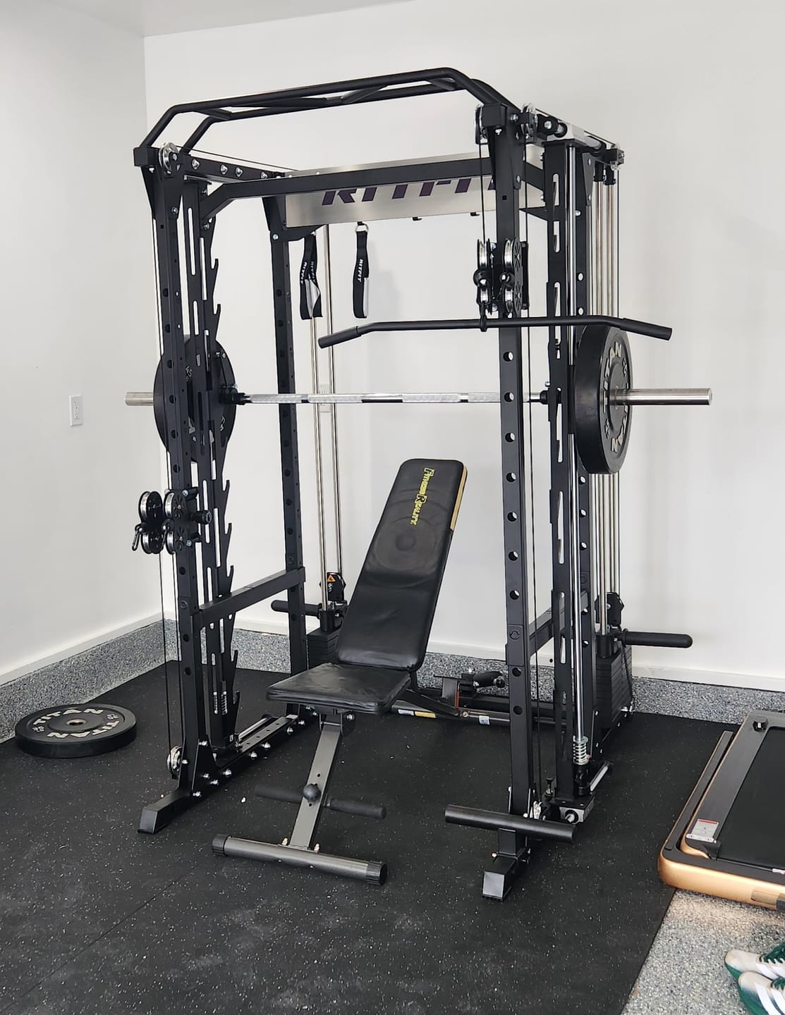 Customer photo review of RitFit P9 Multi-Functional Modular Power Cage With 3D Smith Machine and Adjustable Dual Cable System
