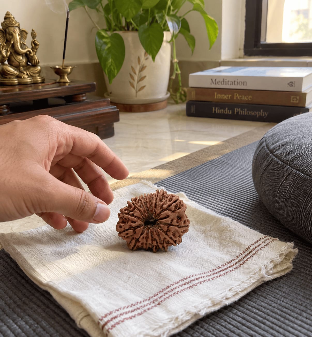 Customer photo review of 13 Mukhi Rudraksha (Nepali)