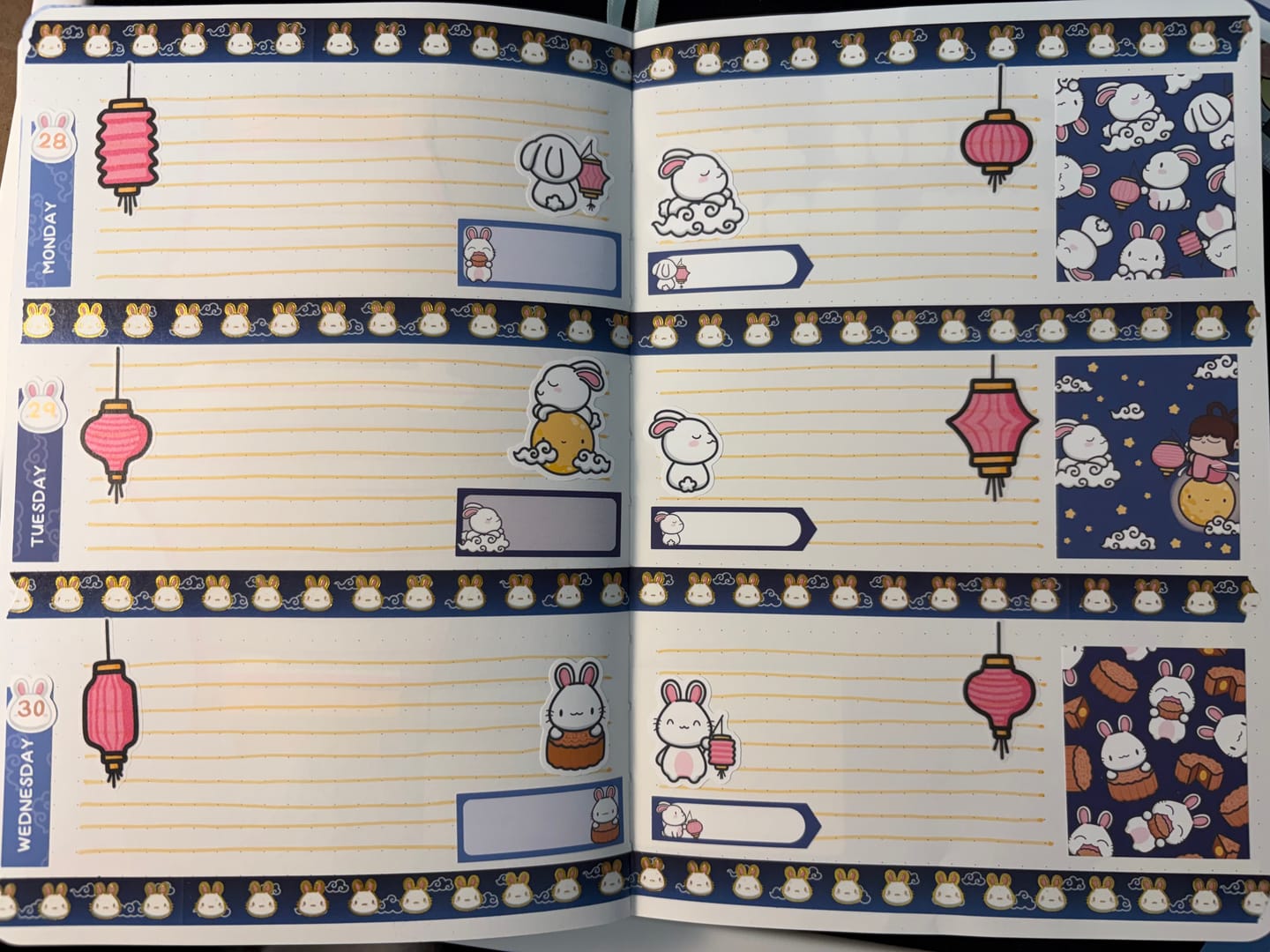 Customer photo review of Mid Autumn Festival Washi Tapes (Set of 2)