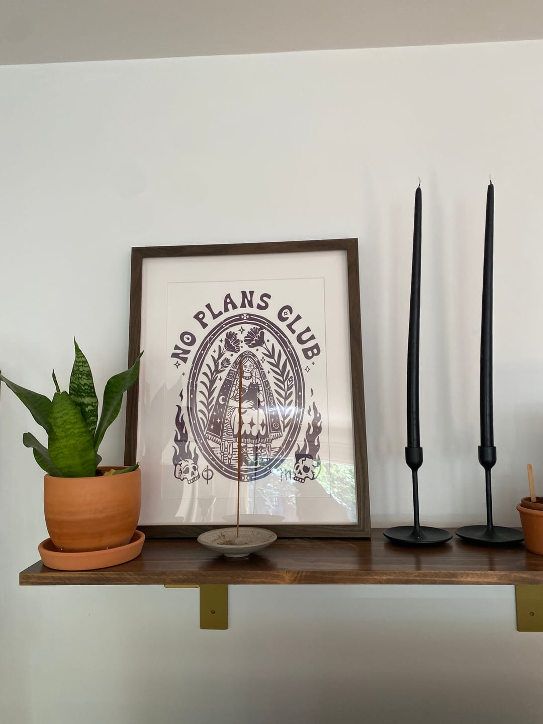 Customer photo review of No Plans Club Wall Print