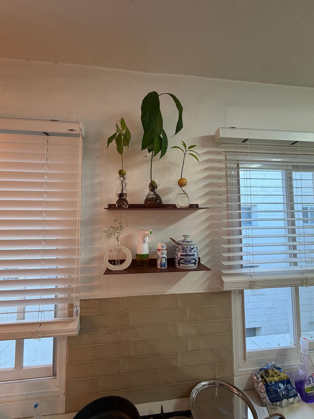 Customer photo review of מדף צף KAV – מדף אלומיניום בעיצוב סקנדינבי נקי