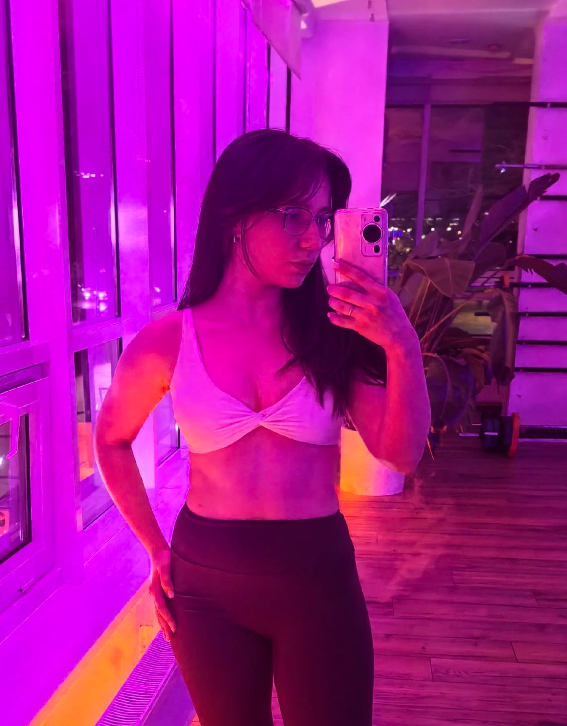 Customer photo review of Push-Up Sports Bra Breathable Top Knit Backless