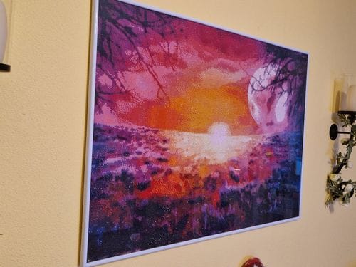 Customer photo review of The Fantasy Landscape | Diamond Painting Kit