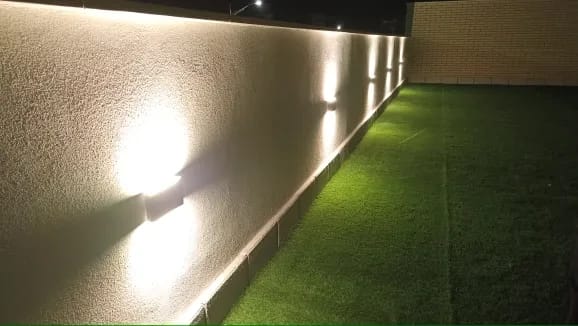 Customer photo review of Black Wall Sconce for Living Room, Up-Down Light, 11.5–30 cm