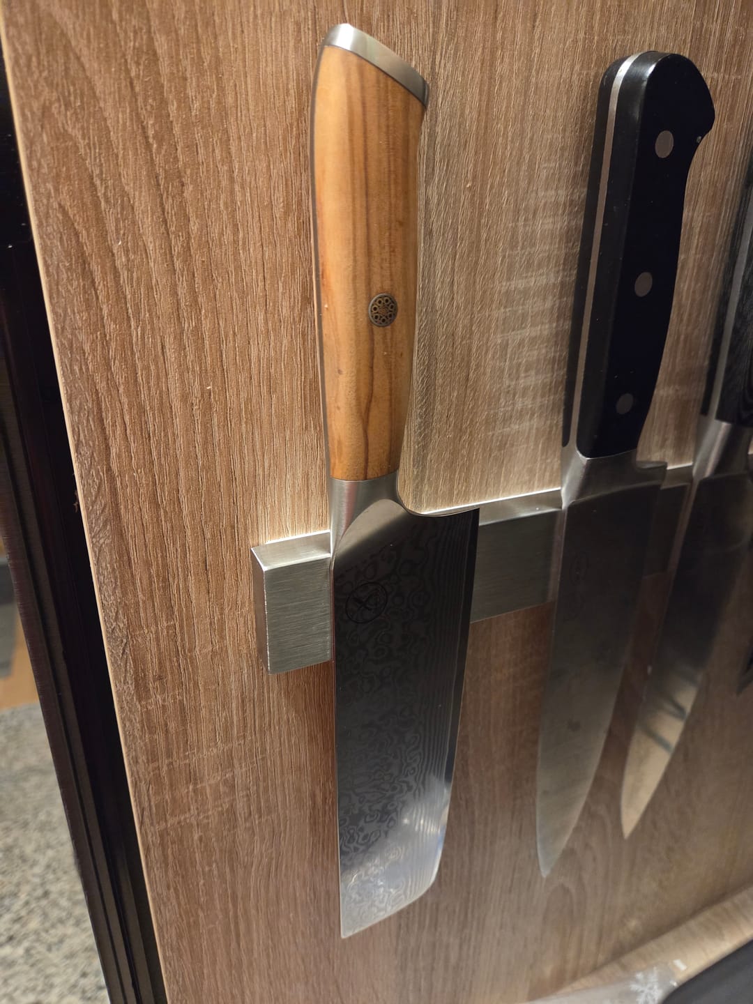 Customer photo review of Damast Nakiri Olive