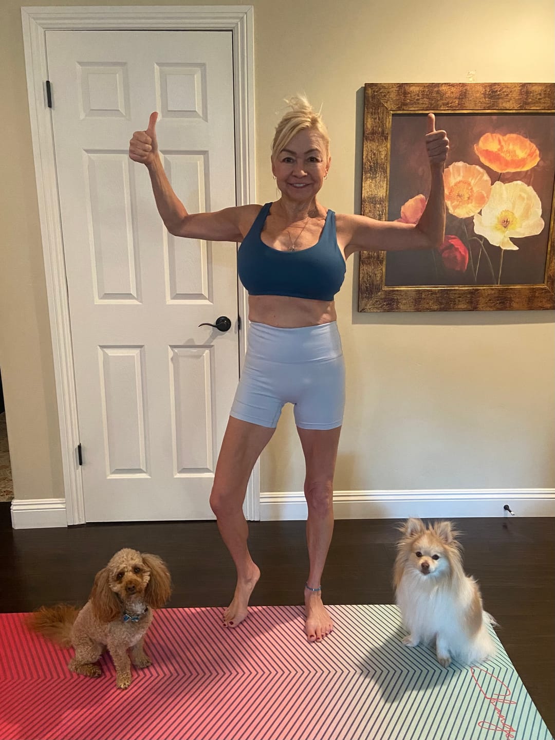 Customer photo review of DAYDREAM Perfect Scoop Neck Racerback Sports Bra