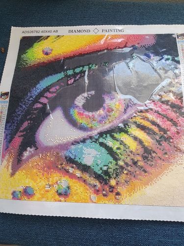 Customer photo review of Colorful view | AB Diamond Painting Kit