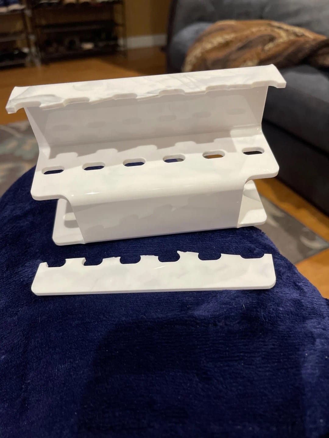 Customer photo review of 6 Piece Eyelash Tweezer Storage Set