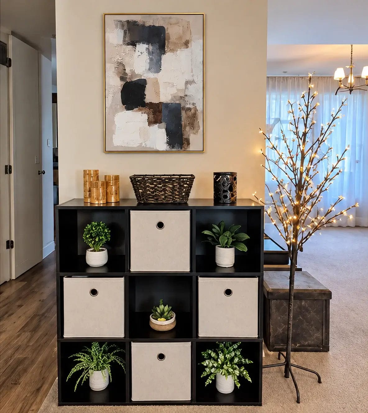 Customer photo review of Stone Blocks Abstract Wall Art