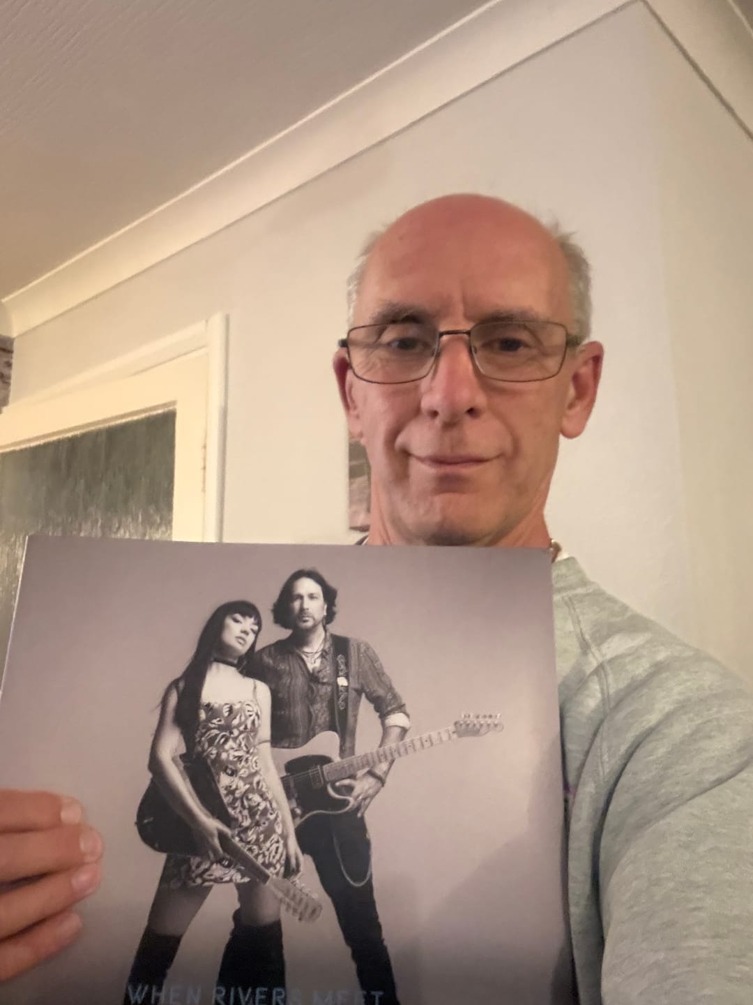 Customer photo review of SAVING GRACE ~ SILVER SPLATTER 12" VINYL
