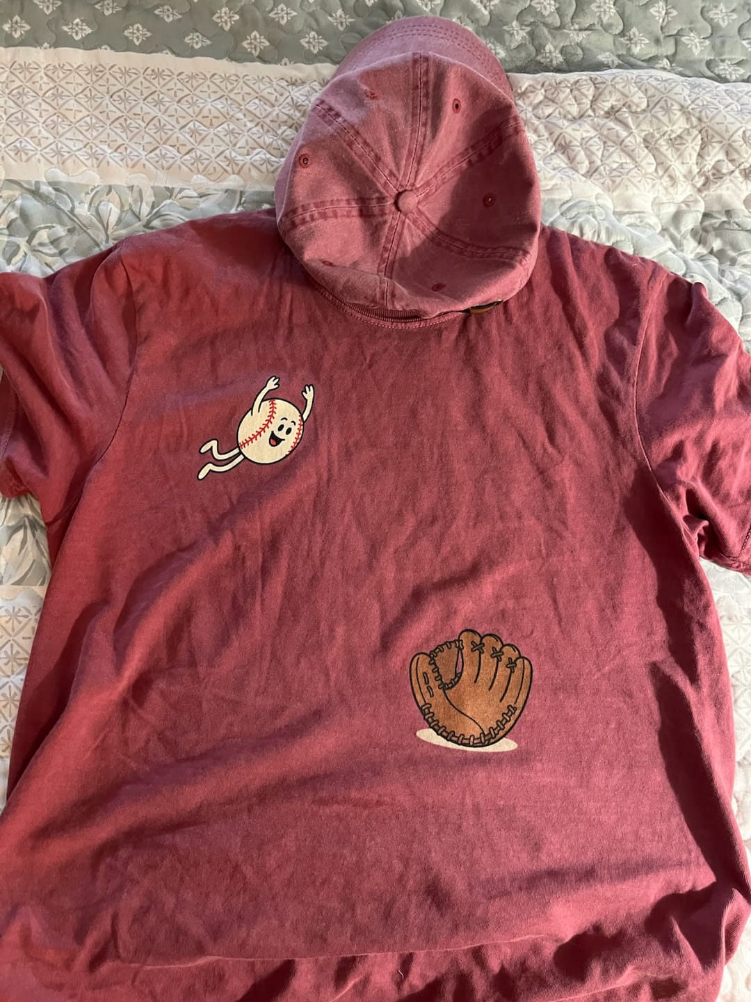 Customer photo review of Baseball Dive — Premium Tee