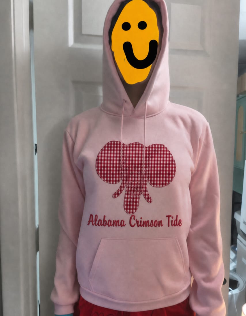 Customer photo review of Custom Tennessee Volunteers Women’s Team Spirit Sweatshirt – Applique Embroidered Side Bow Pullover