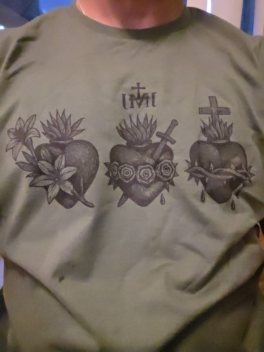 Customer photo review of Miraculous Medal T-Shirt