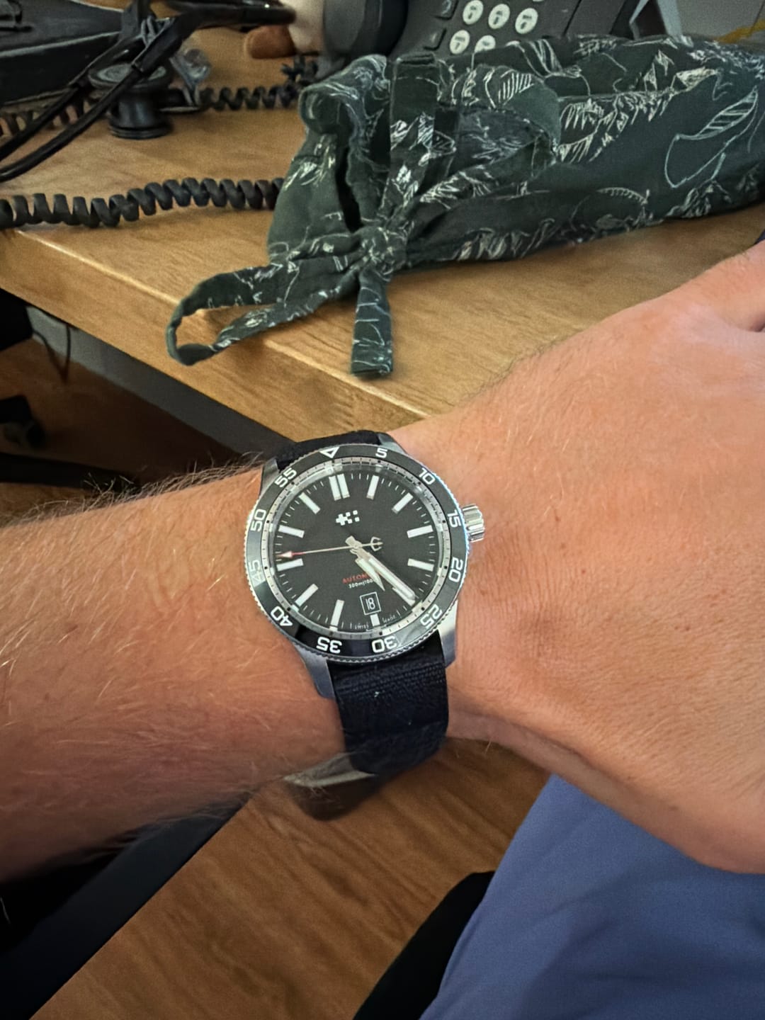 Customer photo review of Glomar Explorer - Hook And Loop Watch Strap
