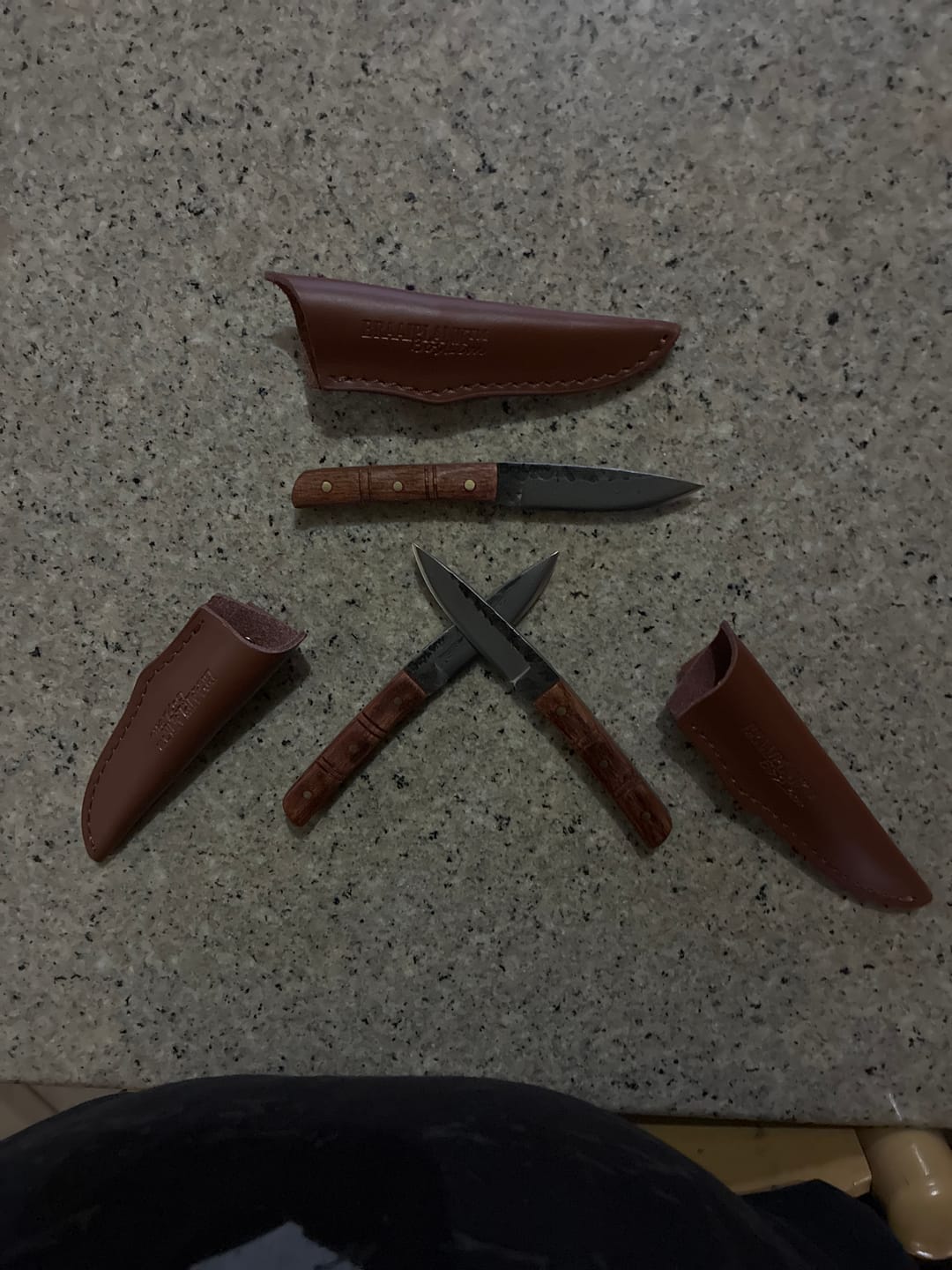 Customer photo review of BRAAIPLANK™ BosLem (16cm Damascus, Hammer Forged Bush Blade)