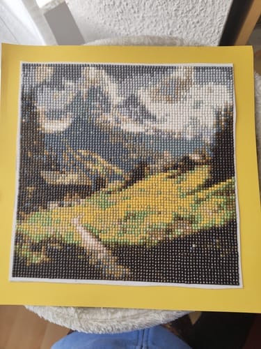 Customer photo review of The Path to Stillness | Diamond Painting Kit