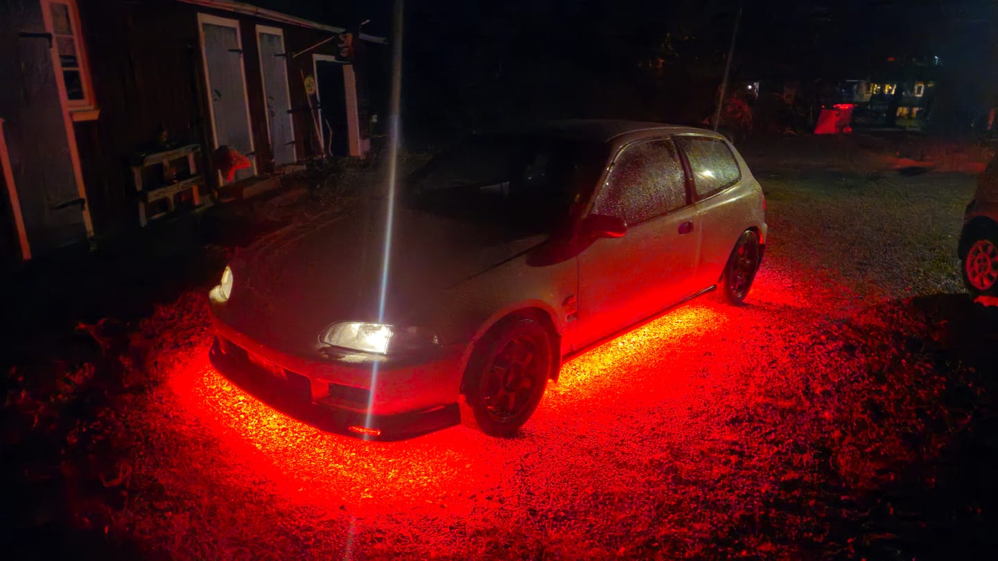 Customer photo review of ELGlow® Universal Car Underglow Kit