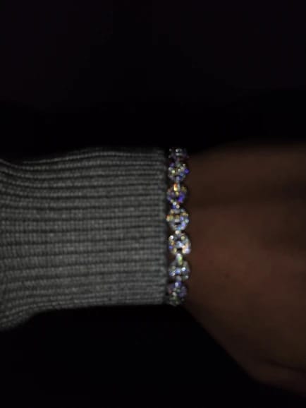 Review photo: 6mm to 10mm Moissanite Mariner Link Bracelet - 925 Silver