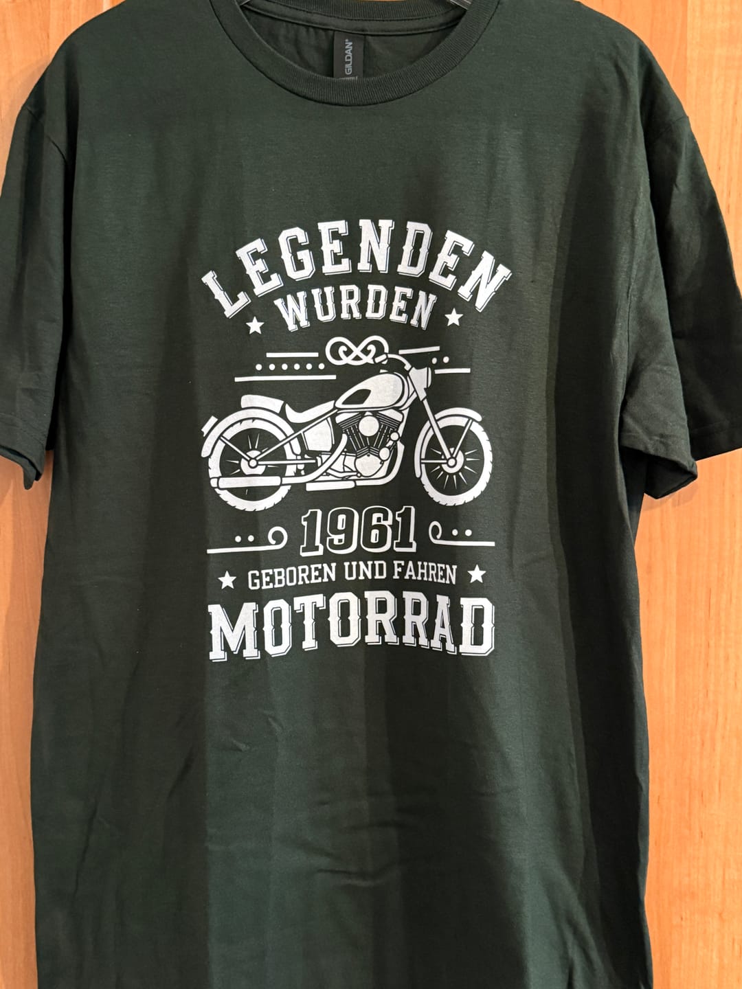 Customer photo review of Legenden fahren Motorrad - Personalisierbares T-Shirt