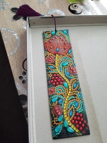 Customer photo review of Decorative Designs | Diamond Painting Bookmarks
