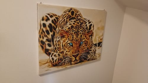 Customer photo review of DIY Wooden Stretcher Frame for Diamond Painting