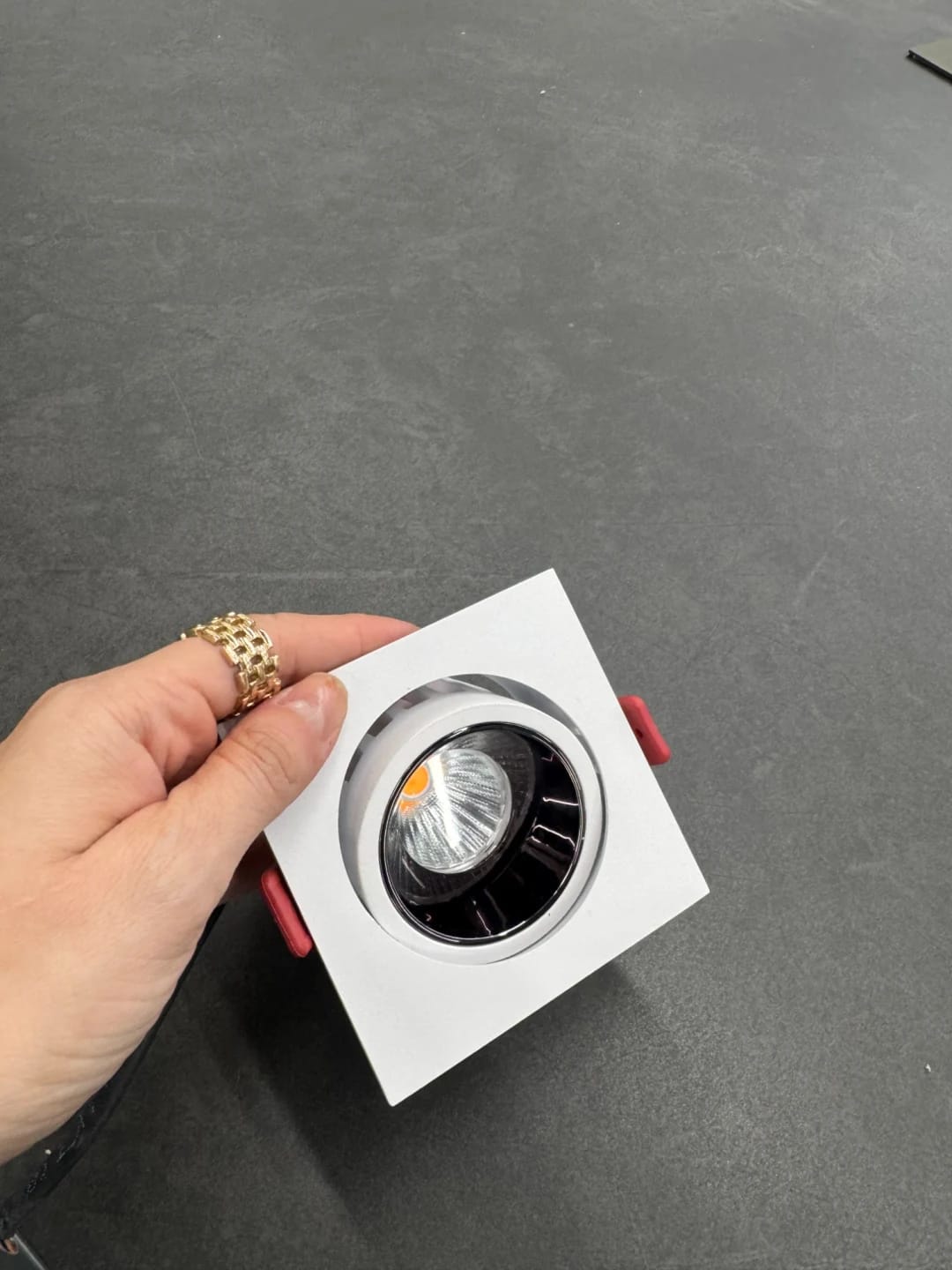 Customer photo review of Black Downlight for Living Room, Tiltable Head, 8.5 cm
