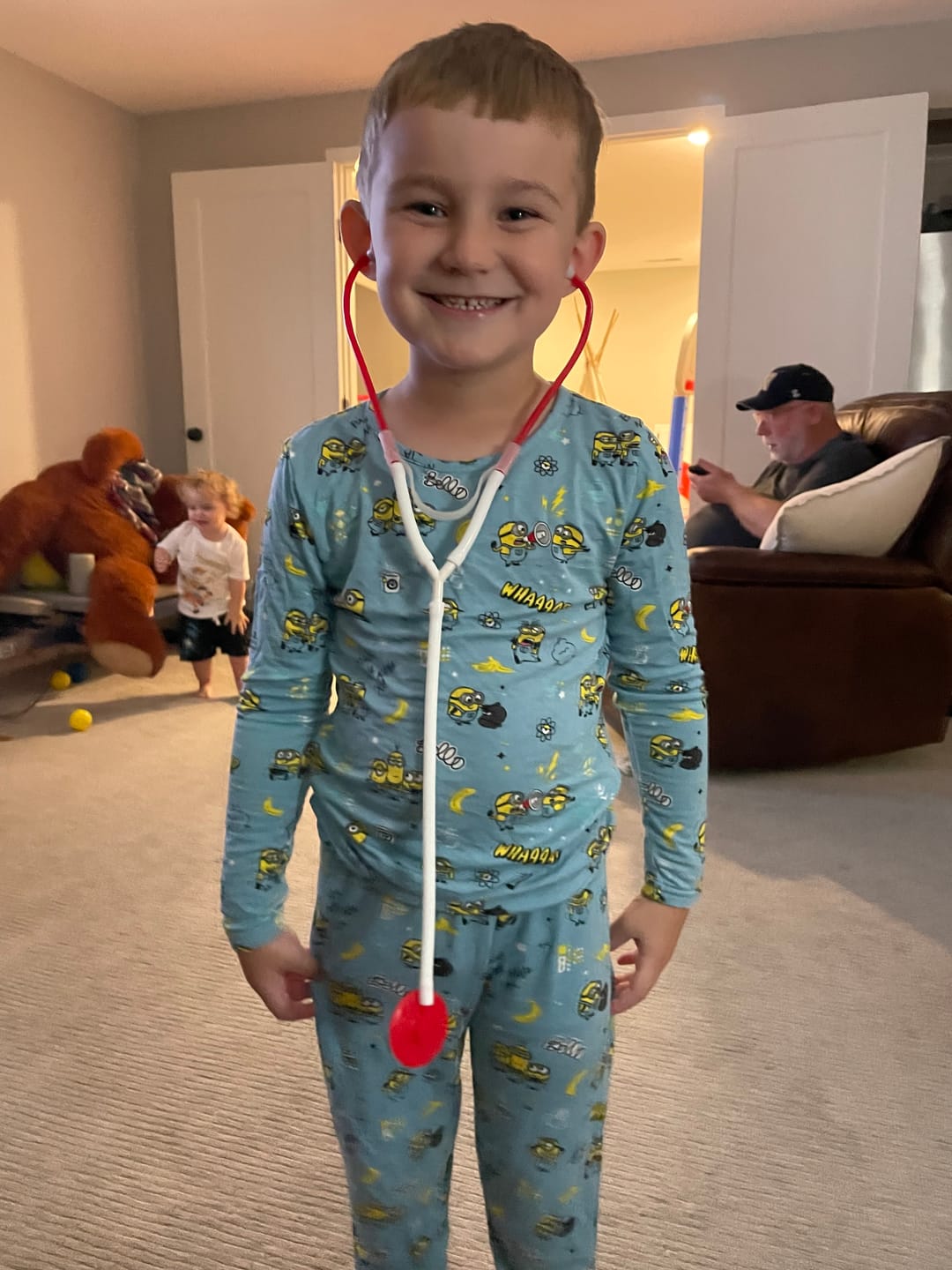 Customer photo review of Minions Bello Banana Bamboo Kids Pajamas