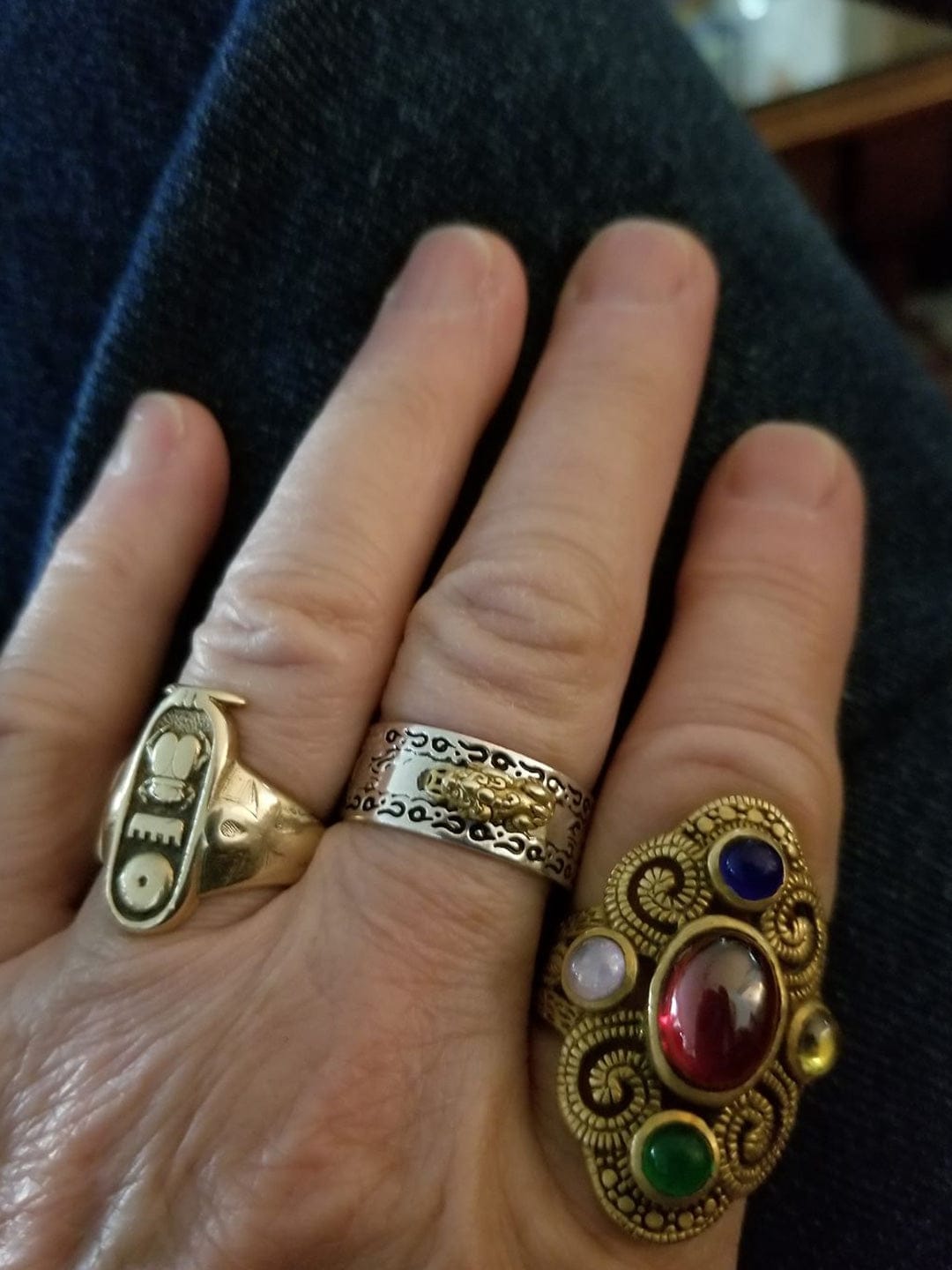 Customer photo review of The Gold Pixiu Mantra Ring