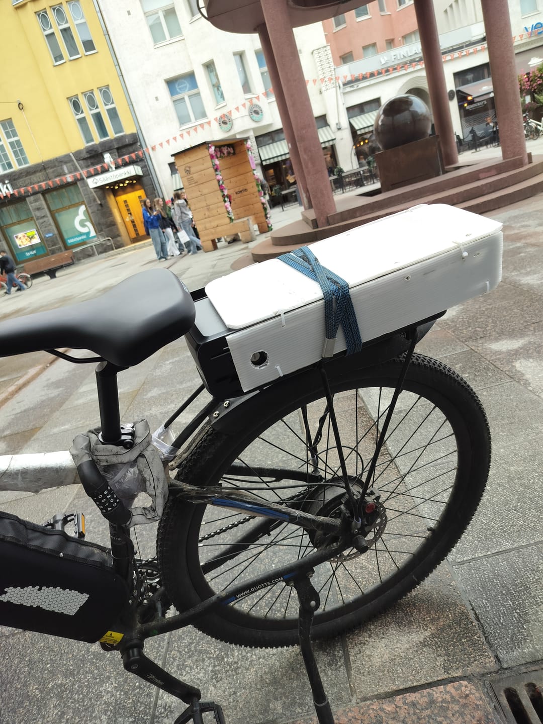 Customer photo review of Cycling Pack(Free gifts with E-bike purchase,includes mudguards,rear rack,and phone holder bag)