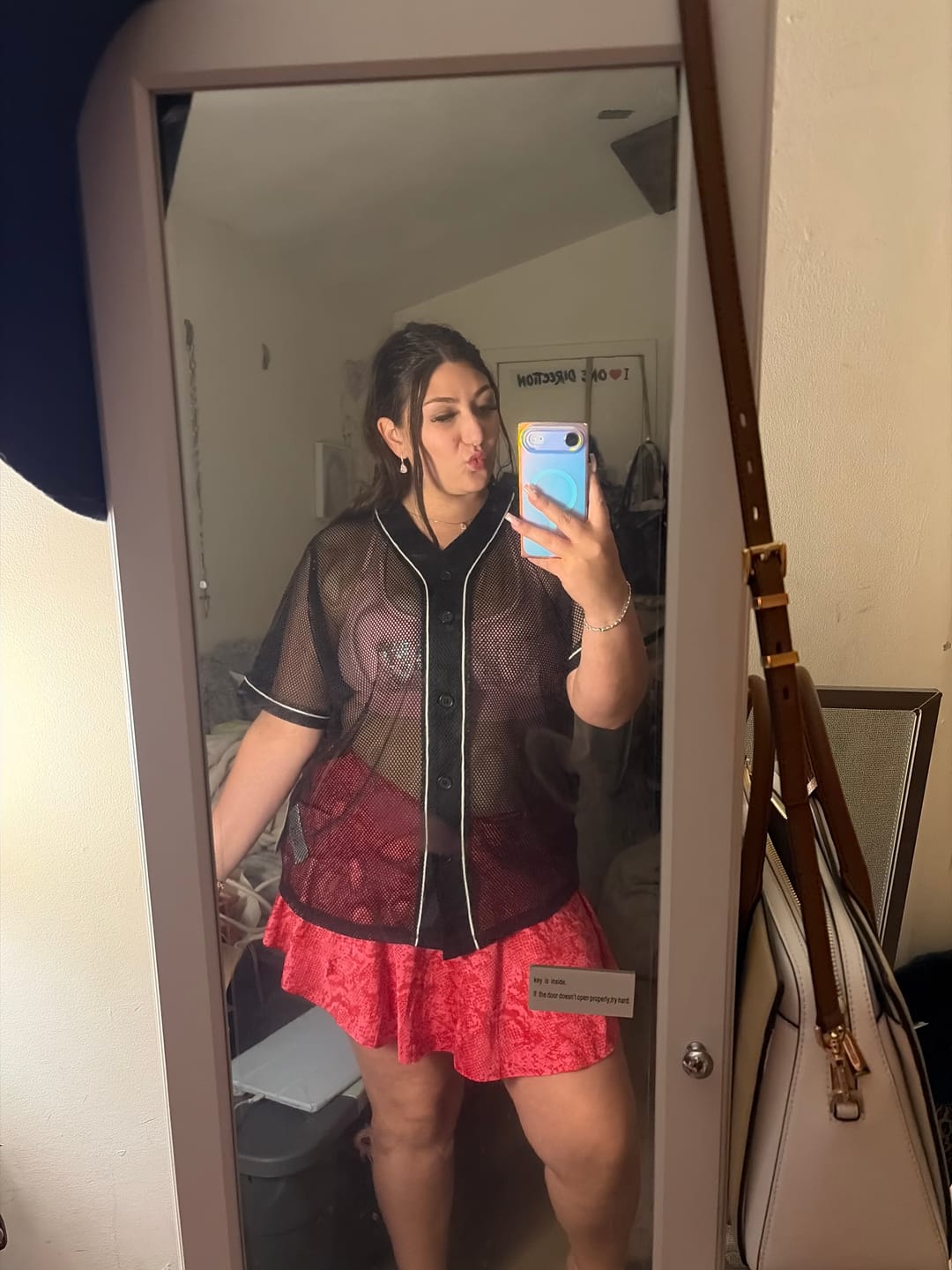 Customer photo review of Electric Feel Unisex Mesh Baseball Jersey