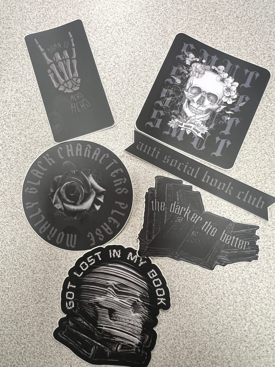 Customer photo review of black on black sticker pack special