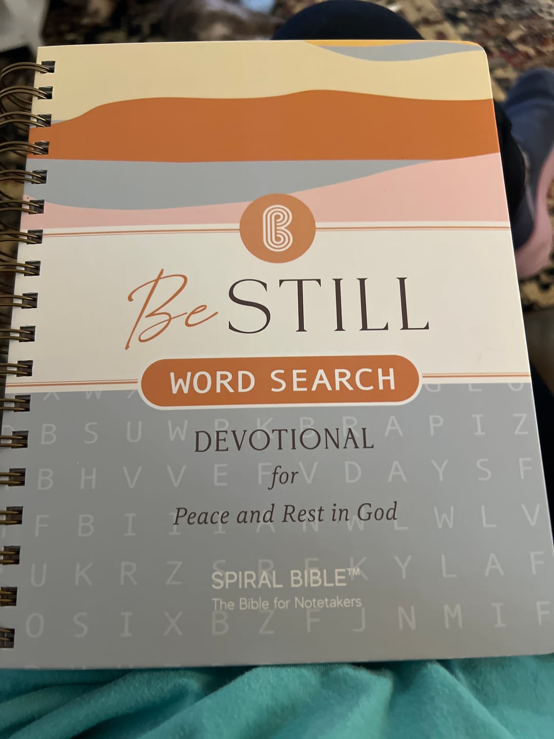 Customer photo review of Be Still: Word Search Devotional for Peace & Rest in God