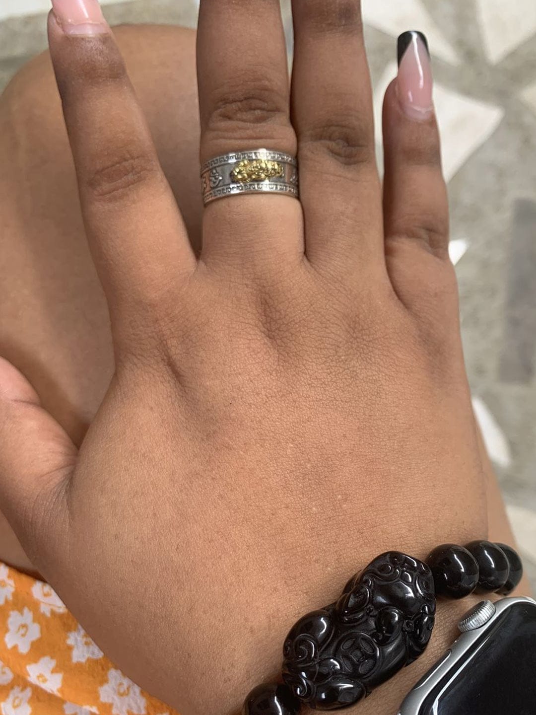 Customer photo review of The Gold Pixiu Mantra Ring  - Free