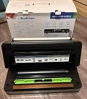Customer photo review of 98kPa Smart Vacuum Sealer with FreshTrack Label Printing & Food Management App, Dual-Pump Food Sealer with Double Heat Seal, Extra Moist Mode for Meal Prep, Sous Vide & Freezer, VSP801, Silver