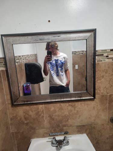 Customer photo review of X-Ray Longsleeve T-Shirt White