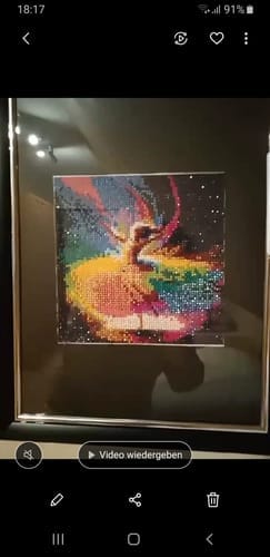 Customer photo review of Color Magic Ballerina | AB Diamond Painting Kit
