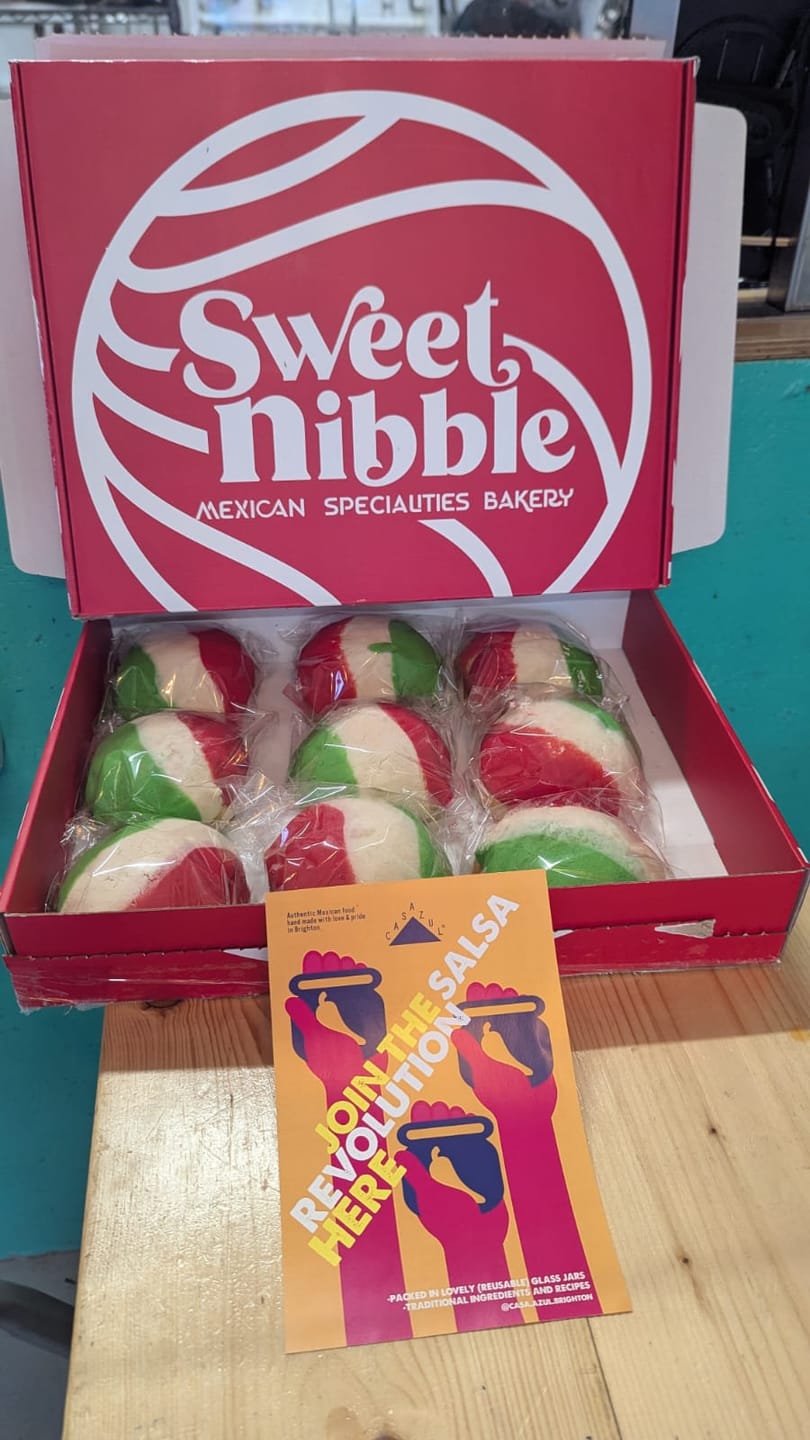 Customer photo review of Fiestas Patrias Conchas | Tricolor Sweet Bread (Minimum 5 per order)