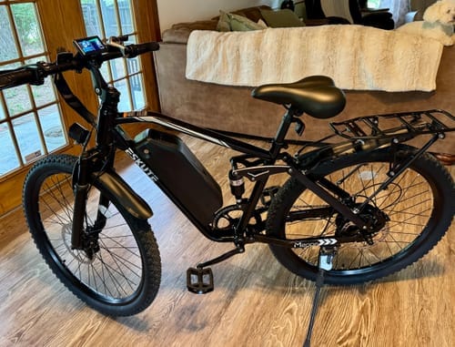 Customer photo review of Eskute® M200F 27.5" Full Suspension Electric Bike